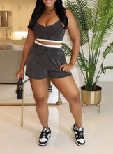 Load image into Gallery viewer, Washed Cami Short Set
