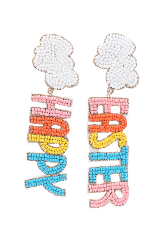 Happy Easter Tassel Earrings