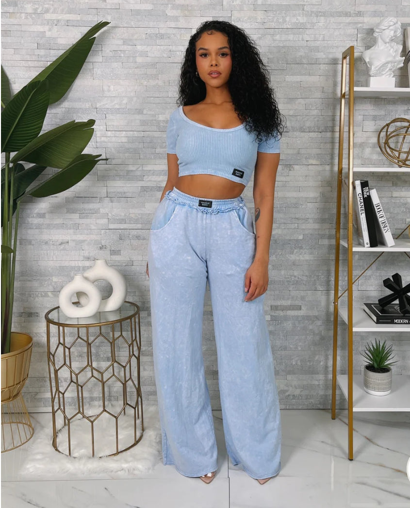 Mineral Wash Blue 2 Piece Set