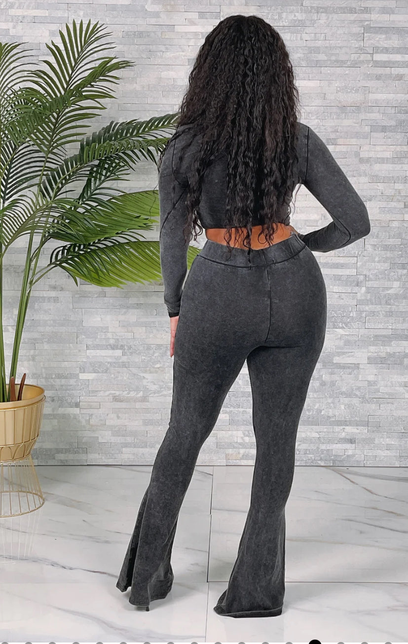 Washed Crop 2 Piece Set